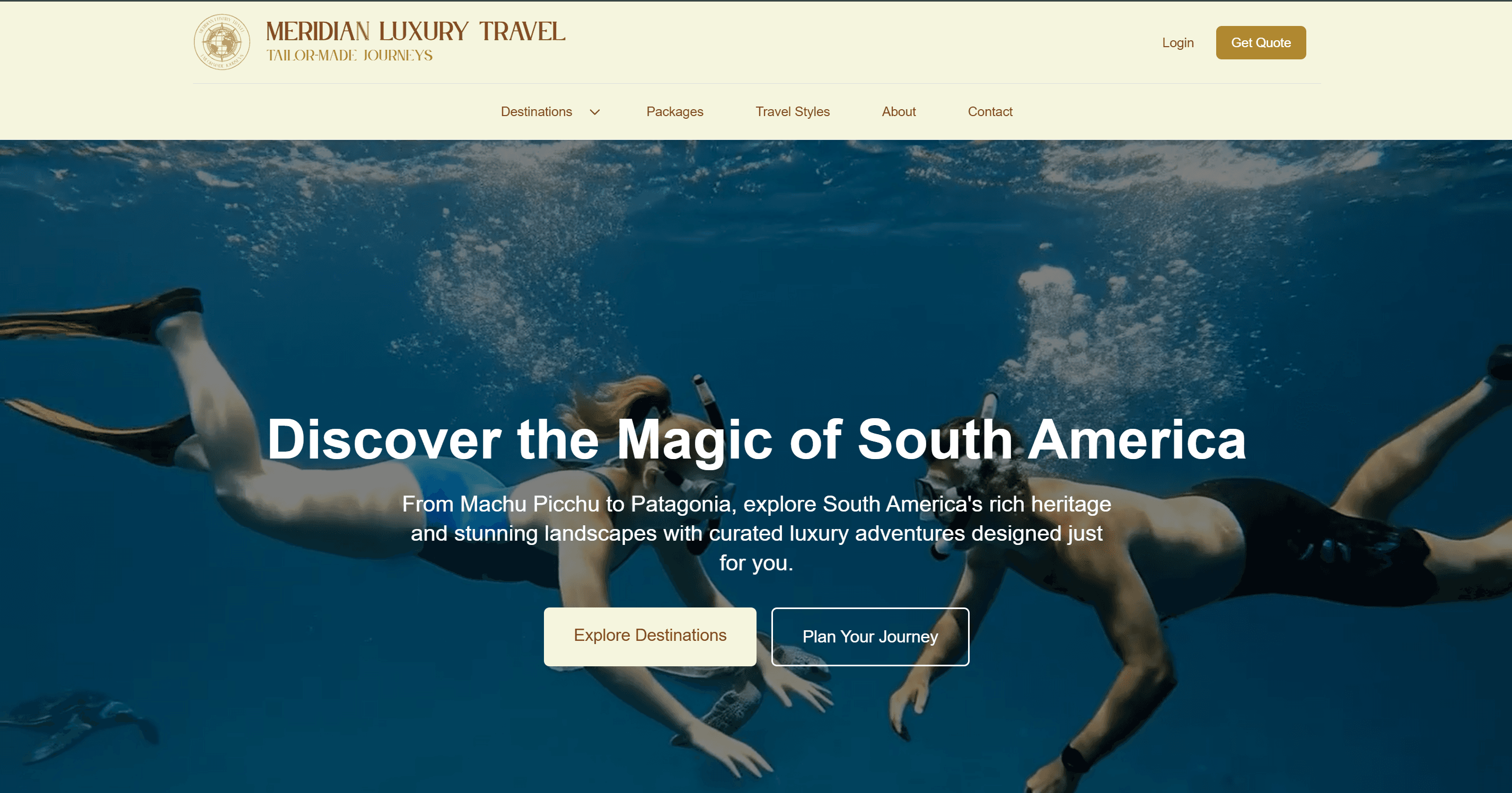 Meridian Luxury Travel Platform